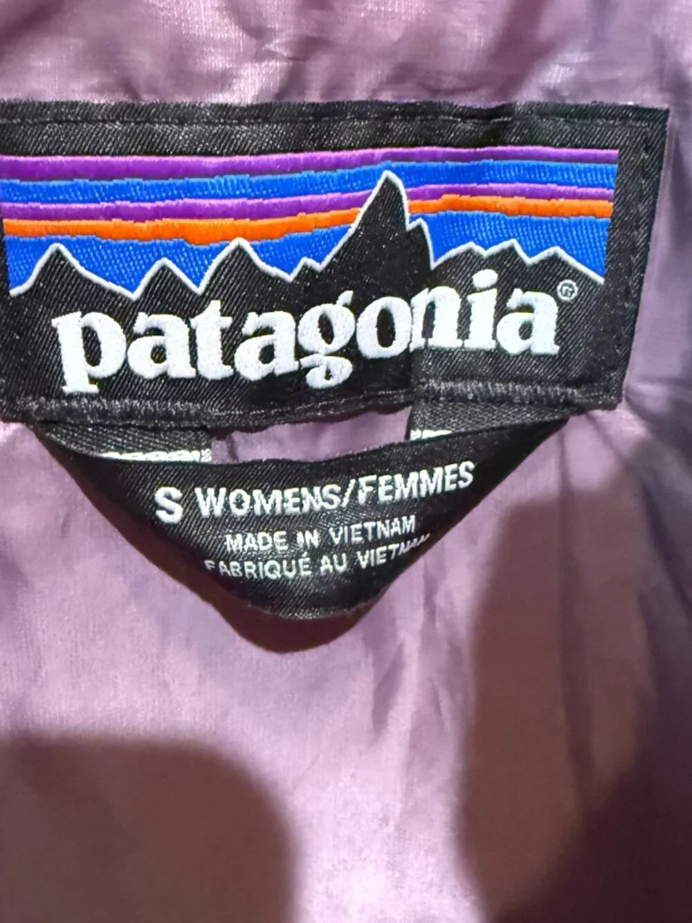 Patagonia Nano Puff Vest Women Small Puffer Full Zip Primaloft EUC Orange Logo - Picture 3 of 9